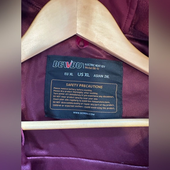 Dewbu Women's Heated Softshell Jacket XL - Picture 3 of 3